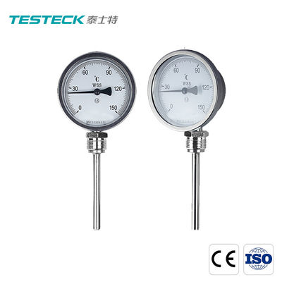 100MM Edelstahl-industrielles bimetallischer Thermometer-bimetallisches Messgerät
